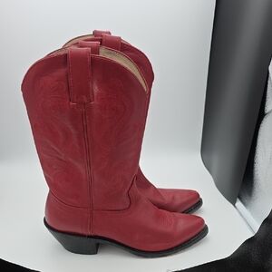 Durango Red Heeled Cowboy Boots
